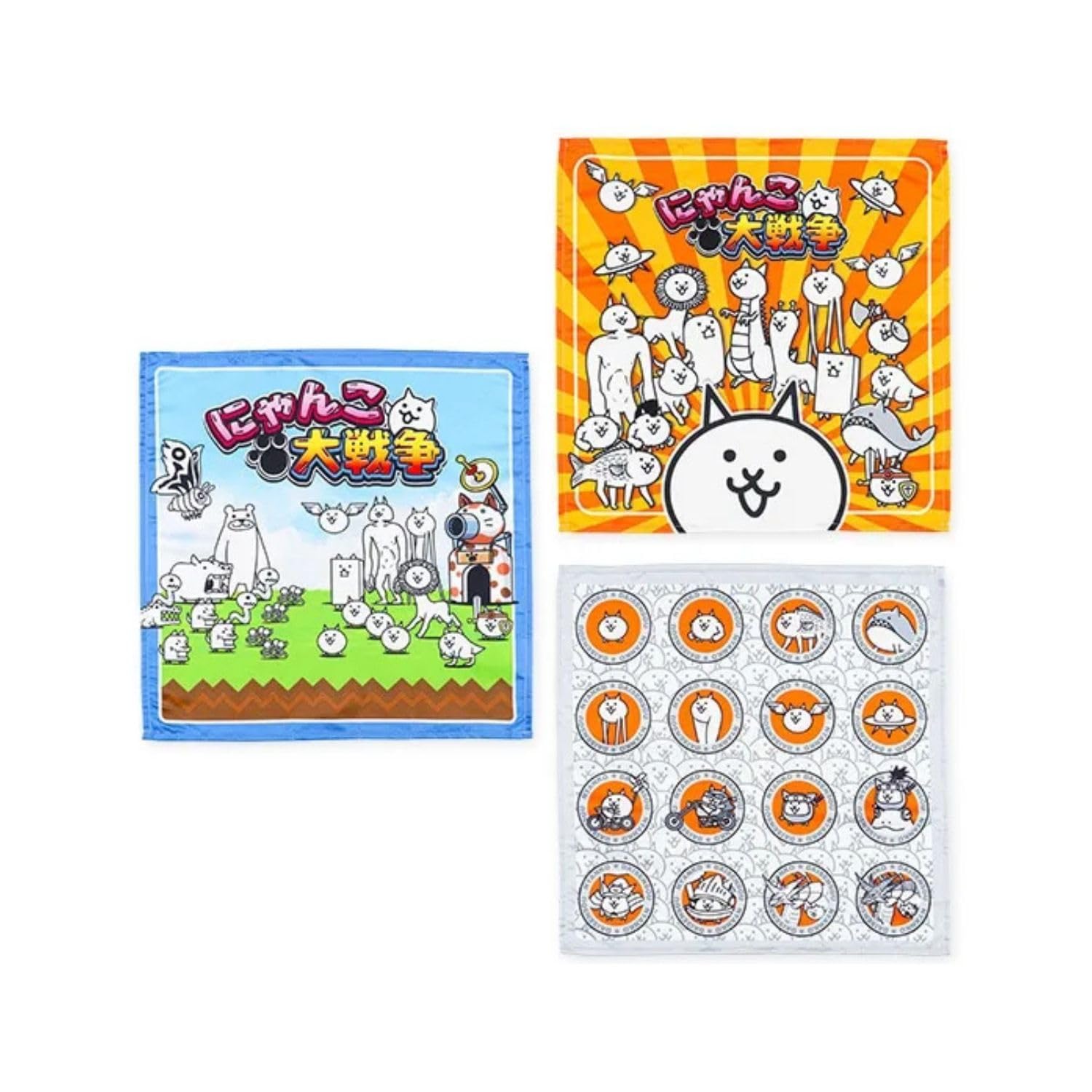 Amazon｜サロンジェ ナフキン 3枚 セット にゃんこ大戦争 ランチクロス